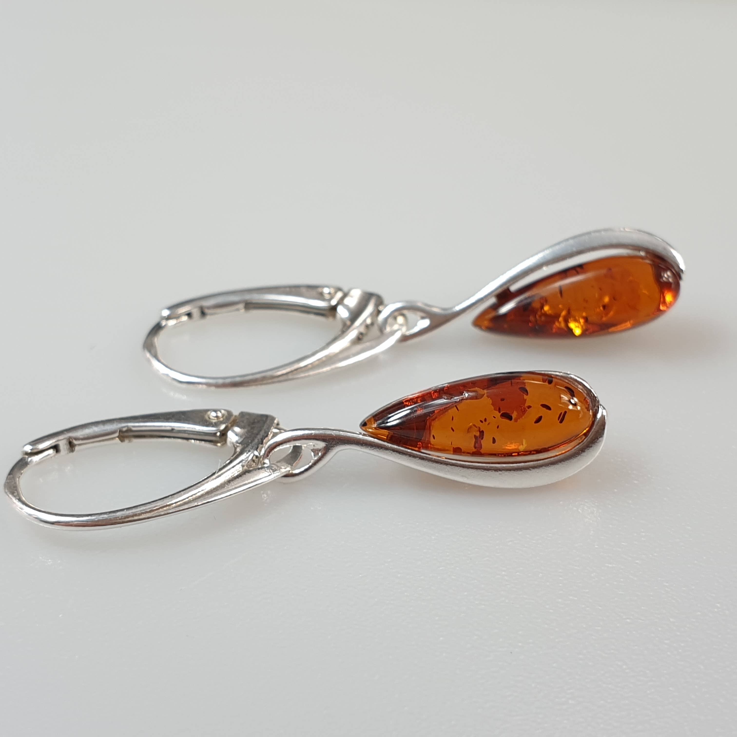 AmberLithuania - Wholesale Dangle Earrings - Sterling silver 925 jewelry Gift set for her Amber Earrings2