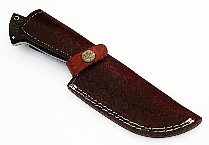 HomeTown Knives. - Wholesale Pocket Knife/Holder - Mosiac Damascus // Custom handmade Skinner Knife3