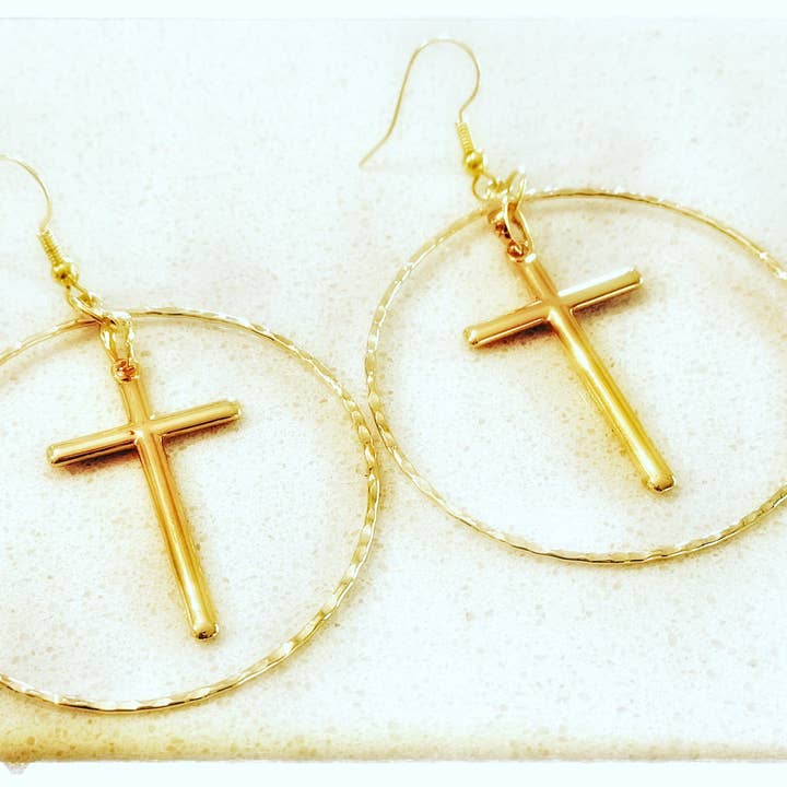 Give me Jesus Earrings for wholesale by JAG/ged Edge Jewelry