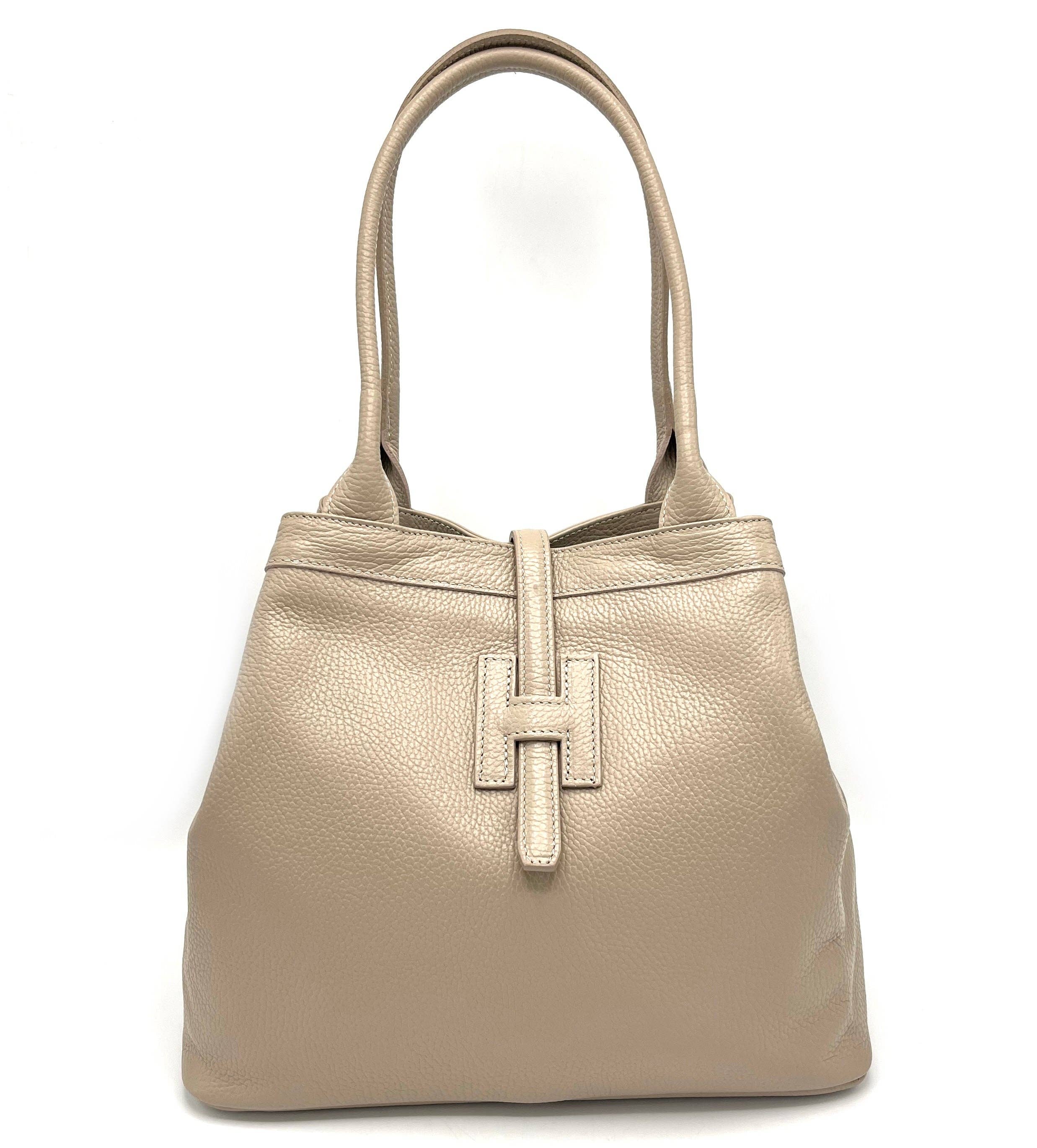Suie Valentini srl - Vente Sac porté épaule – femme - Sac en cuir véritable, grande taille, fabriqué en Italie, art. 1124771