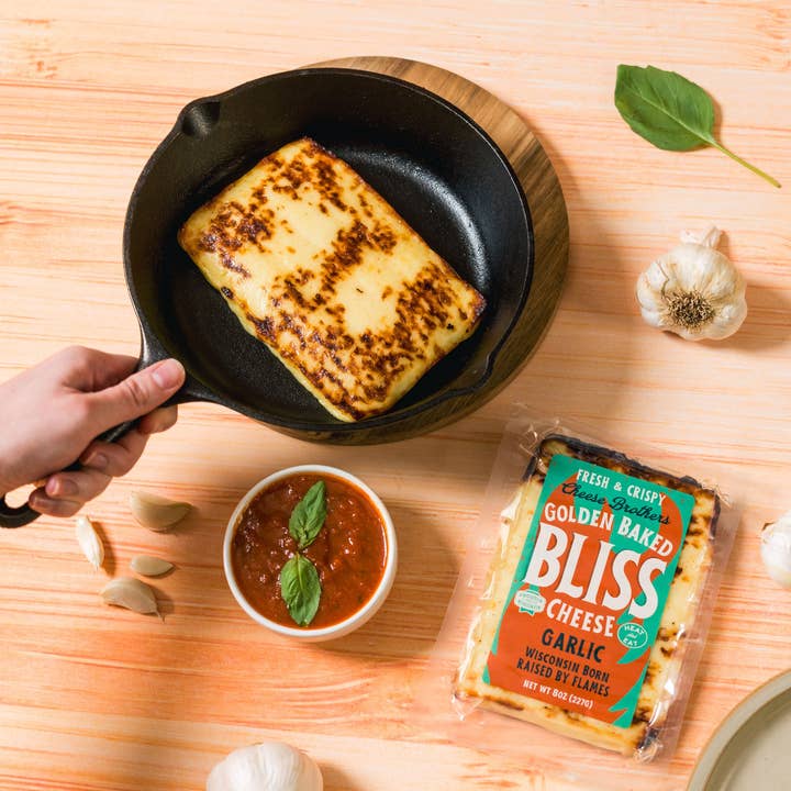 Cheese Brothers - Wholesale Cheese - Garlic Golden Baked Bliss Cheese2