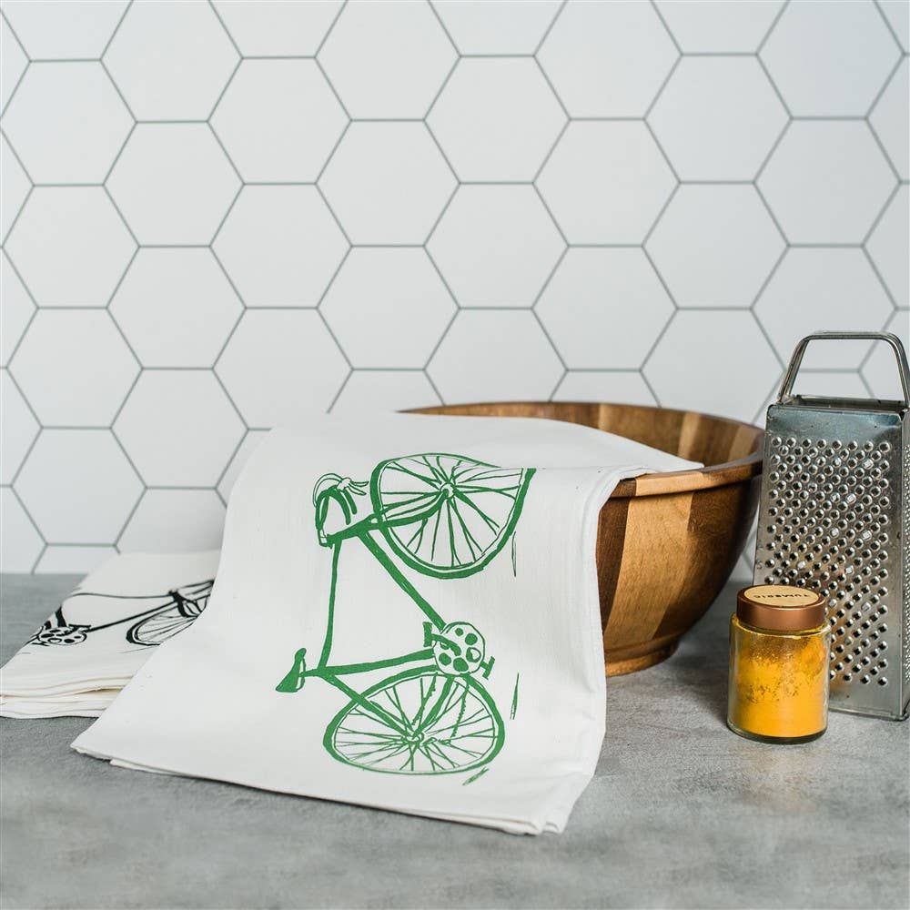 Ladybug Press - Wholesale Tea Towel - Bike Tea Towel3