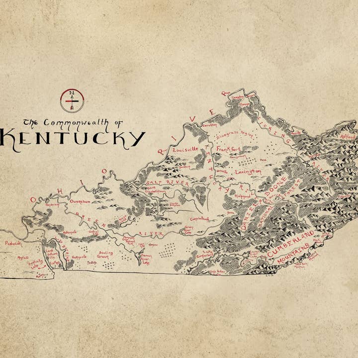 Lord of Maps - Wholesale Map - Kentucky Map5