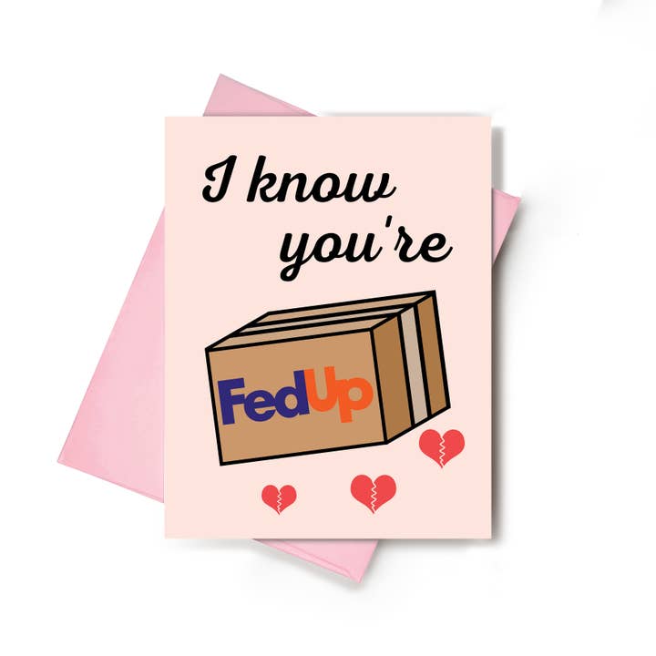 Carte de vœux de sympathie "Je sais que tu en as marre" - Lot de 6 pour la vente par Love Haze Paper