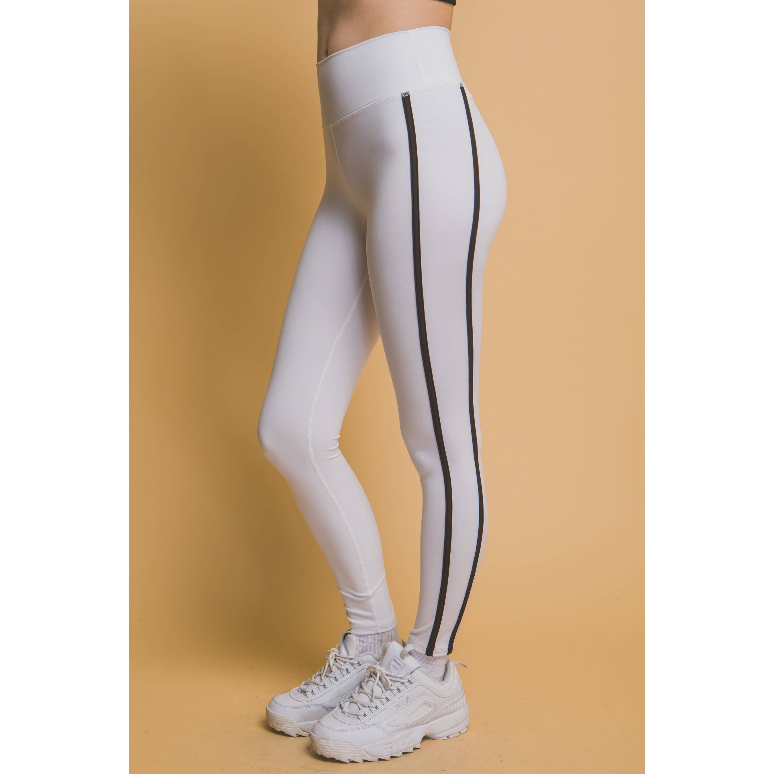 Style Up - Wholesale Athletic/Lounge Leggings - Women's - Side Stripe Leggings Pants12