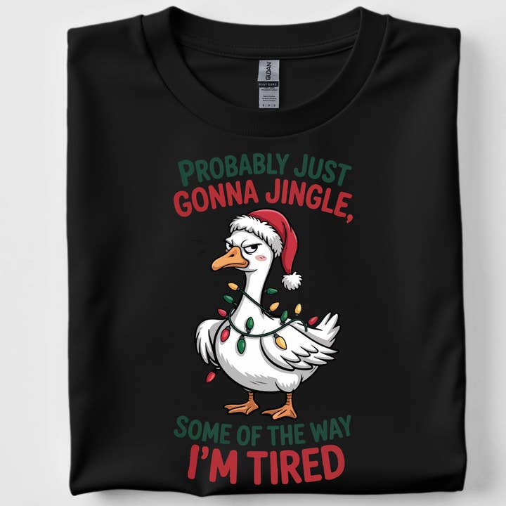 Faites tinter une partie du chemin t-shirt d'oie de Noël pour la vente par StricklandDesignCo