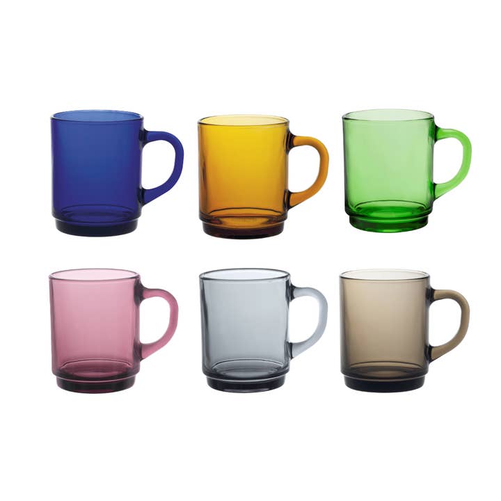 Versailles Assorted Colors Mug Set x 6 for wholesale by Clémentine Boutique