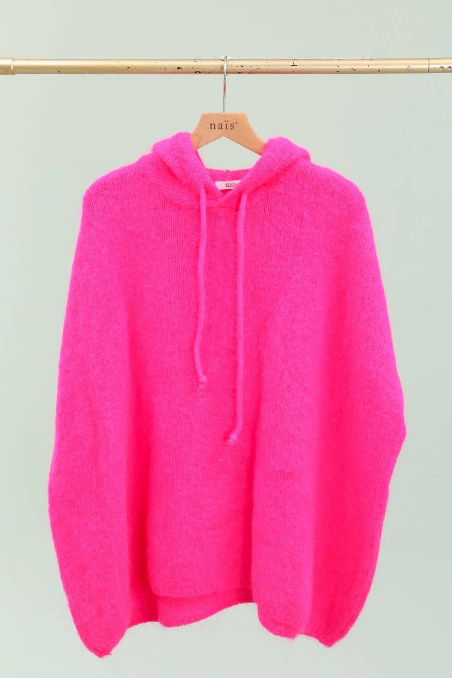 NAÏS PARIS - Wholesale Poncho - Women's - Mohair and wool hooded poncho sweater6