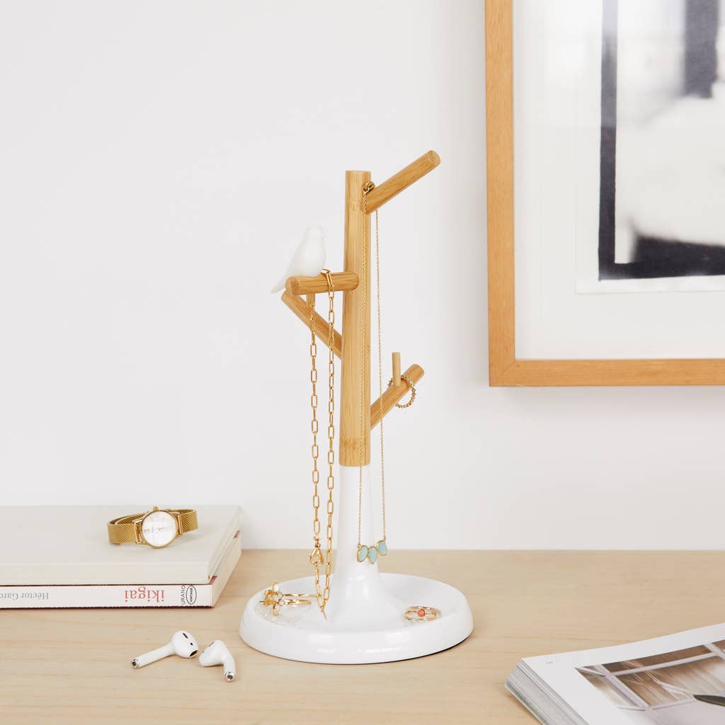 Balvi - Wholesale Jewelry Stand & Display - Collar stand, Birdie, bamboo/plastic1