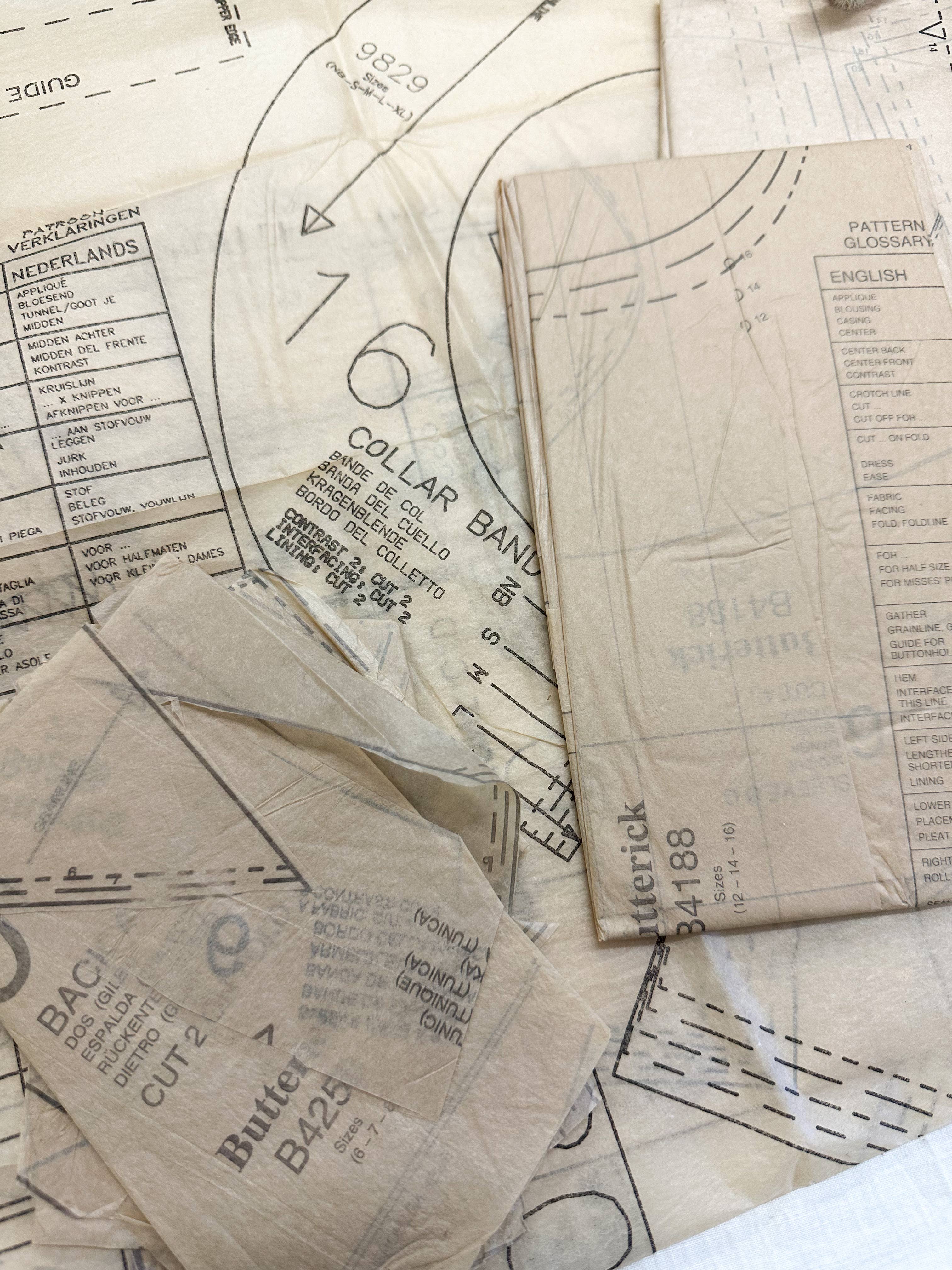 A House of Books - Wholesale DIY Craft Kit - Assorted Vintage Sewing Patterns and Instruction Sheets1