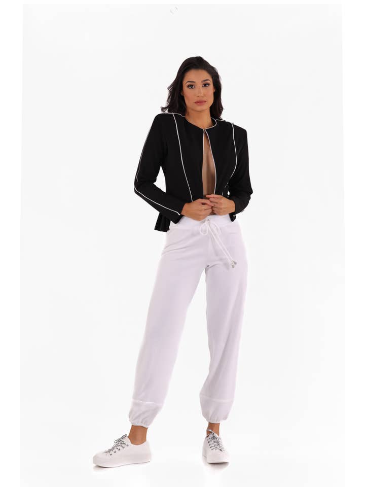 VKY&CO – Großhandel Hose – Damen – WEISSE HOSE AUS TECHNO CRÊPE