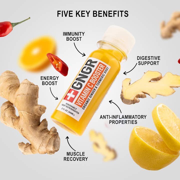 GNGR Labs - Wholesale Wellness Juice/Tonic - Vitamin C Booster Shot: Ginger Shot with Antioxidants2