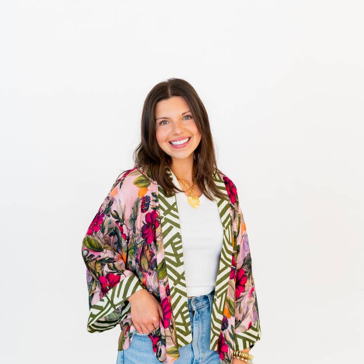 KensGeo Short Kimono for wholesale by Winton and Waits