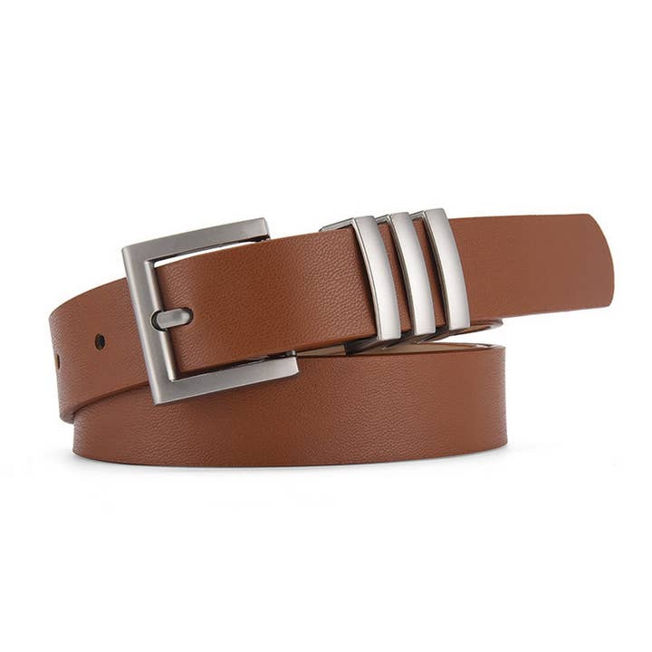 ACCITY - Wholesale Belt - Women's - MATTE KOREAN-STYLE METAL SQUARE BUCKLE BELT_CWASC05804
