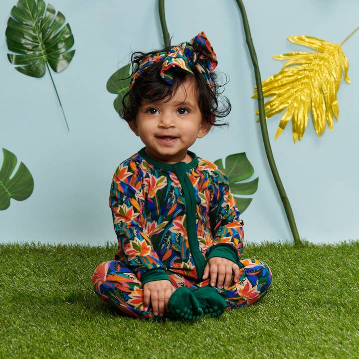 Elebaby - Wholesale Sleepsuit - Baby - Paradise Plumage Convertible Zipper Pajama0