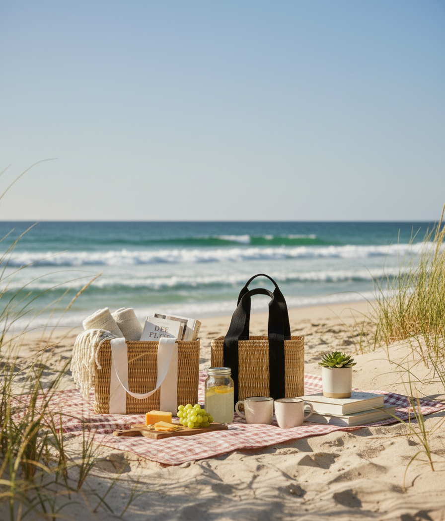 High crafty - Wholesale Beach Bag - Rattan Basket Bag – Handmade Natural Rattan Tote with Black 5