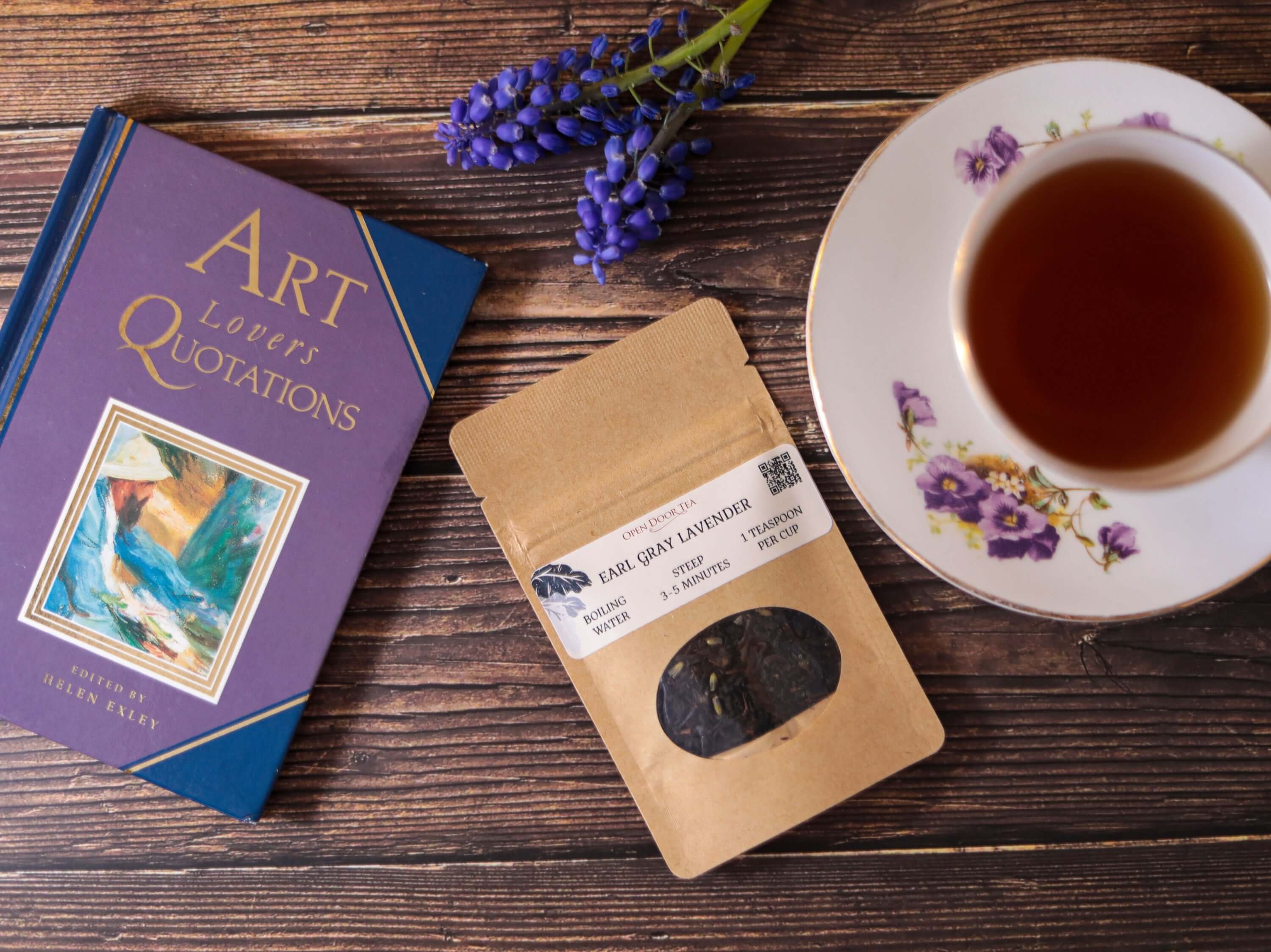 Open Door Tea - Wholesale Loose tea - Earl Gray Lavender | Organic Black Tea | Bulk or Retail1