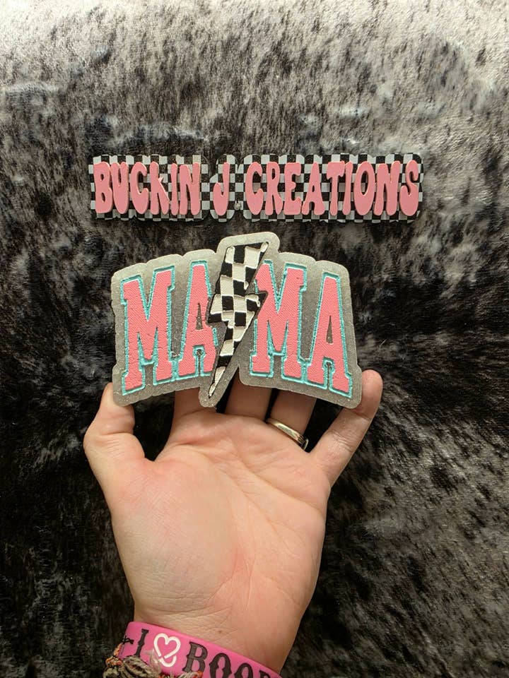 Mama Lighting Checker Handmade Car Air Freshener for wholesale by Buckin J Creations