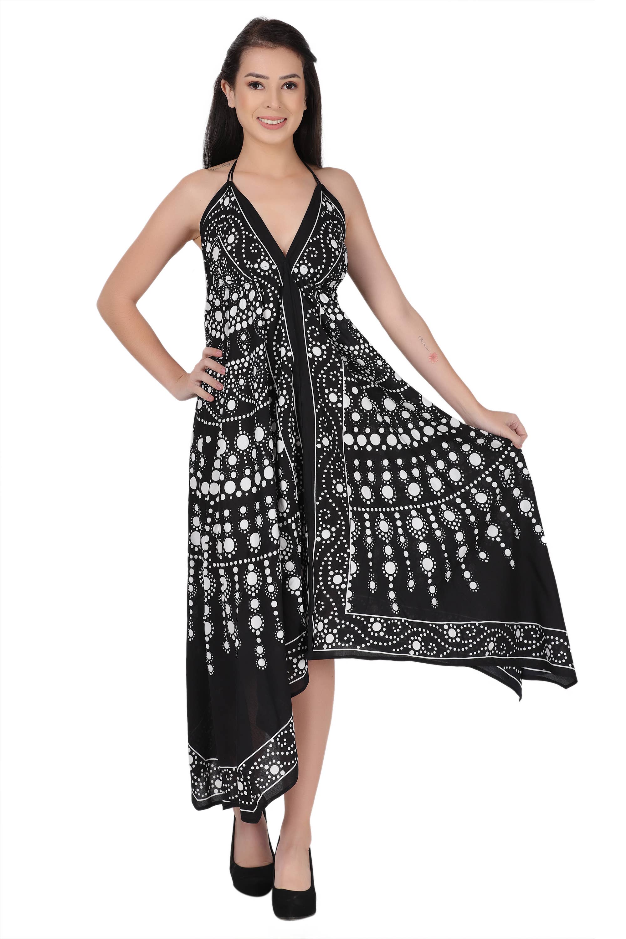 Assorted Halter Top Scarf Dress 1953 for wholesale on Faire12