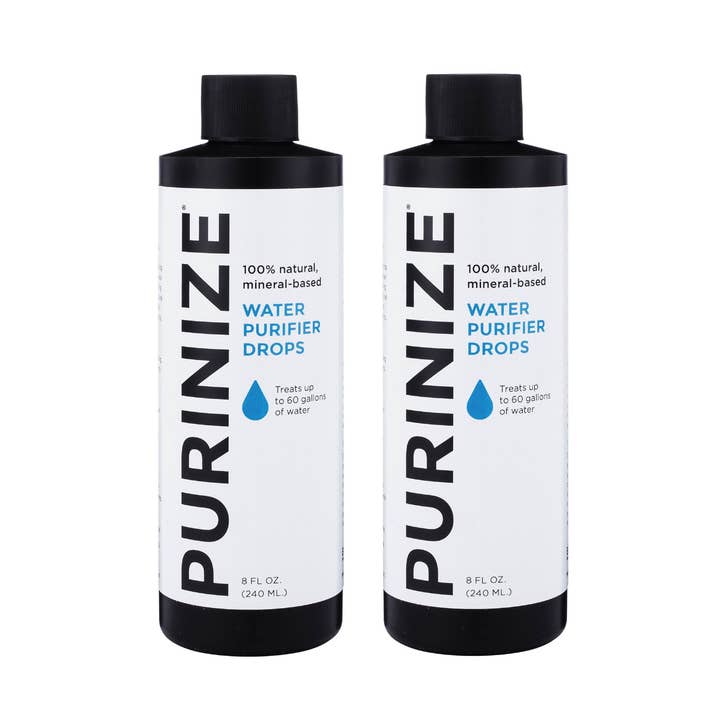 PURINIZE® WATER PURIFIER DROPS 8 OZ. 2-PACK (10% OFF) for wholesale by PURINIZE