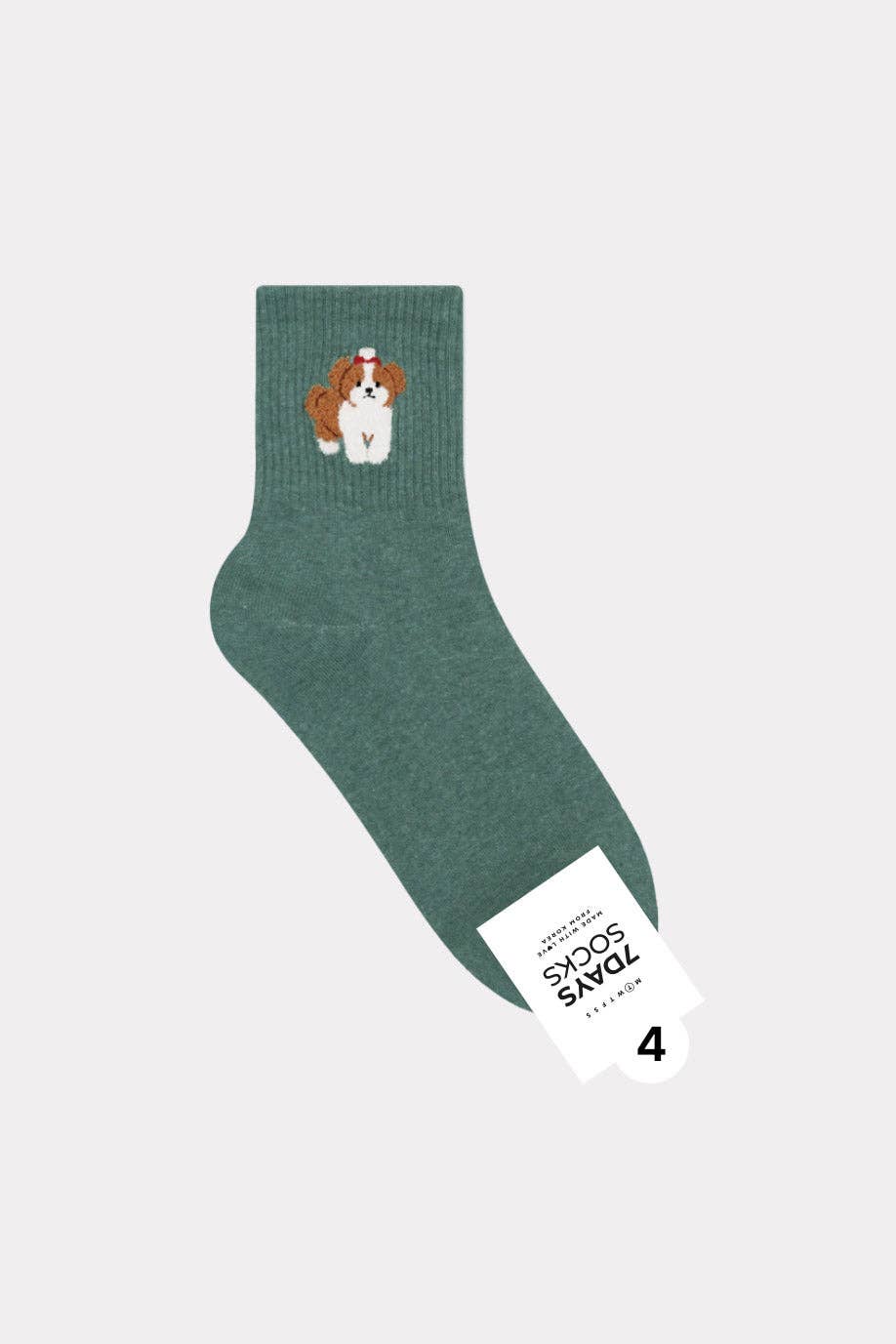 7DAYSSOCKS - Wholesale Socks - Women's - Women's Crew Puppy Land  Socks - Made in Korea3