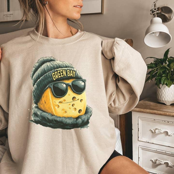 Hello Team Spirit - Wholesale Graphic Sweatshirt - Women's - Green Bay Sweatshirt2