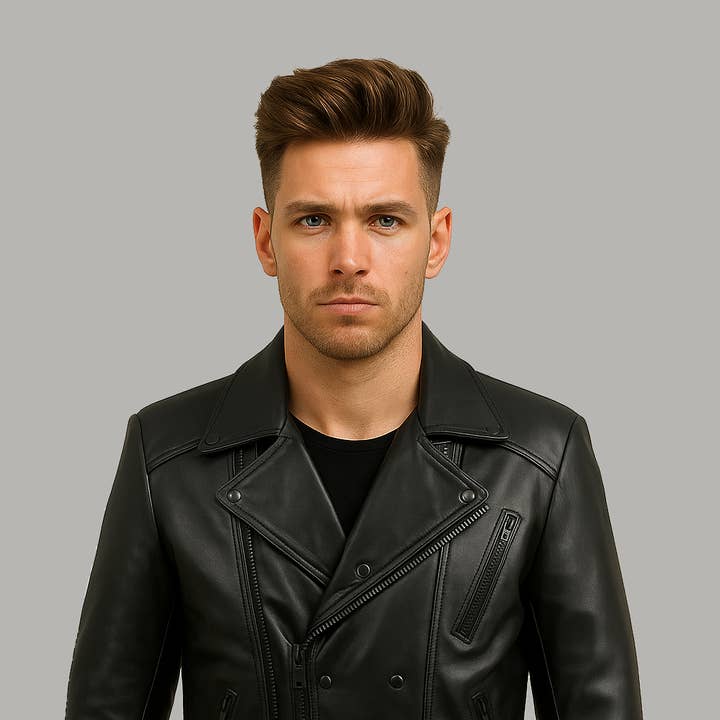 Lucenzo Bolt herre-læderjakke for engroshandel hos Pure Leather