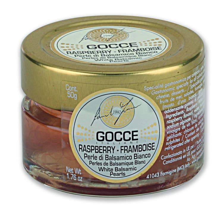 Zia Pia - Wholesale Vinegar - Raspberry Balsamic Pearls by Acetaia Leonardi0