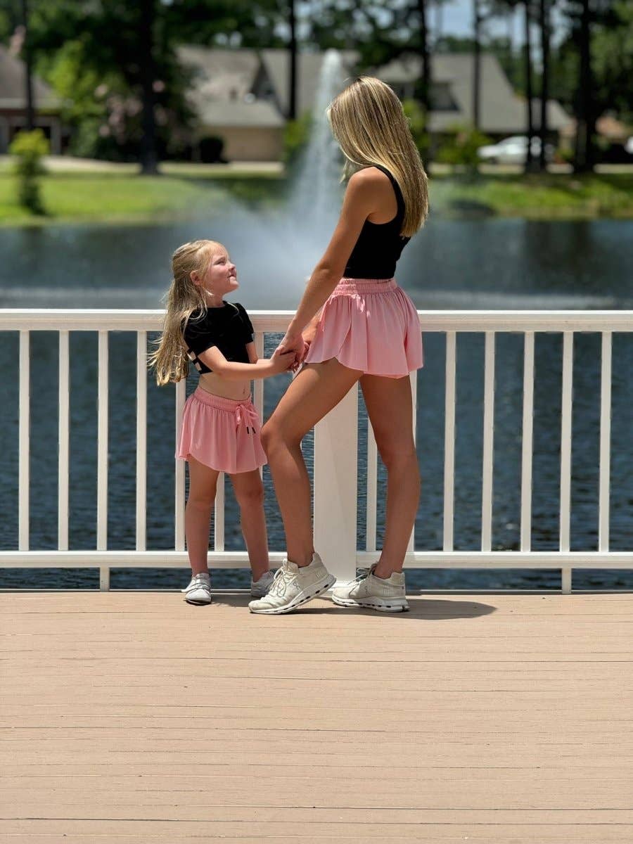 My Petite & Me - Wholesale Athletic Dress - Kids - Girl's Flowy Butterfly Shorts With Mommy & Matching Option11