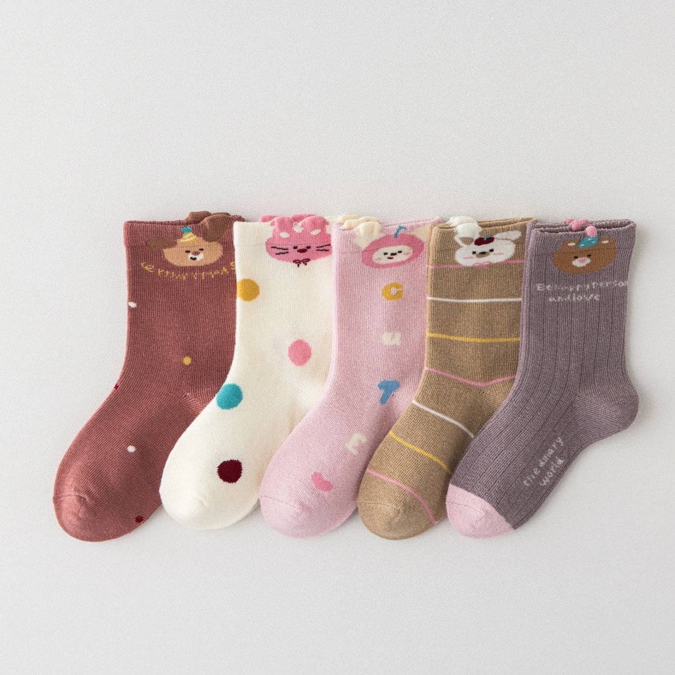 Multicolore Lot de 5 Chaussettes Animaux en Fête I Bébé et Enfant en vente sur Faire1