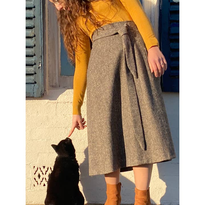 Gonna elasticizzata in vita Style 881 Tie Belt per la vendita all'ingrosso da parte di Brendella Skirts