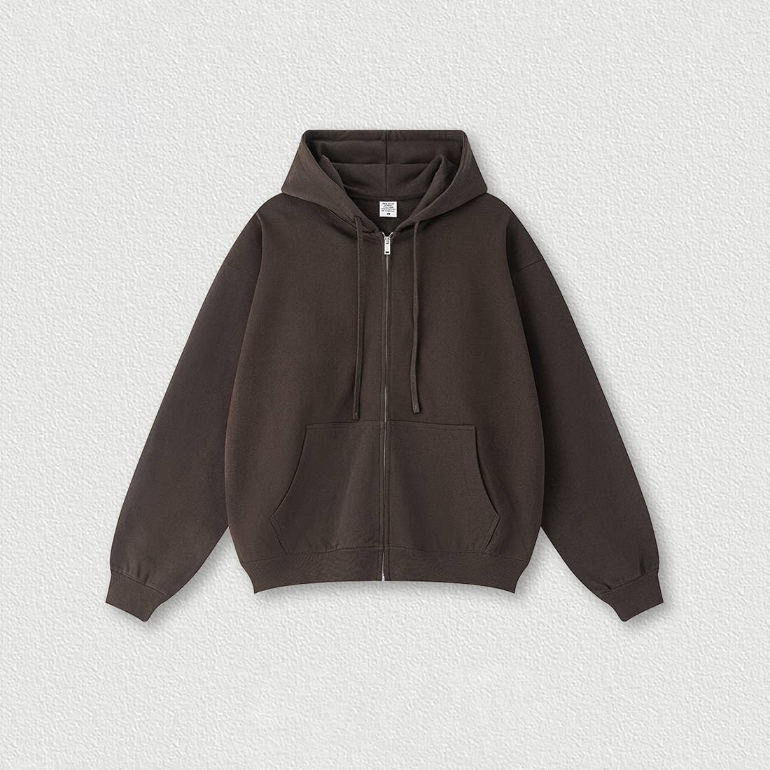 Sodalemon – wholesale Hoodie - Unisex – Överdimensionerad Terry Fleece Zip Hoodie Mysig Unisex Loungejacka4