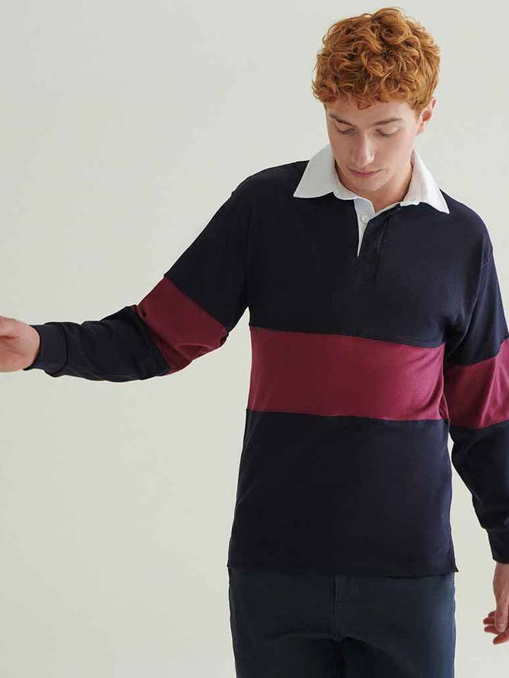 Pierre Francis – wholesale Polo – Unisex – Front Row - Panelled Rugby Shirt3
