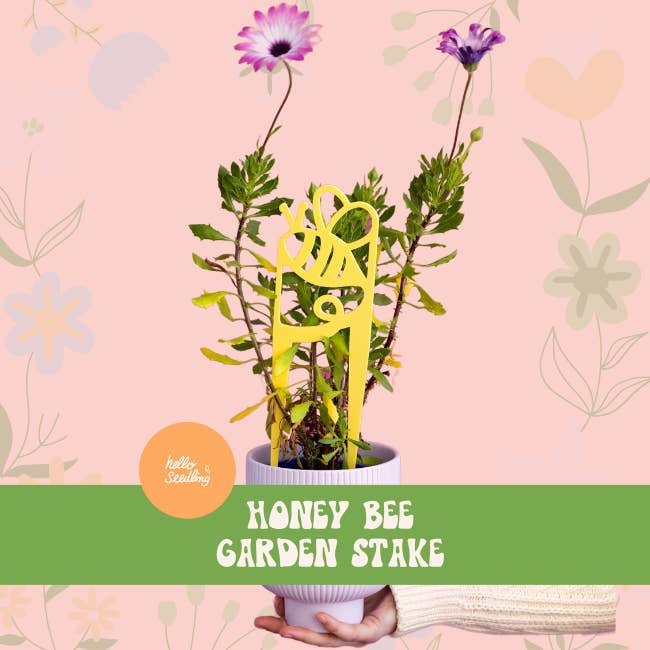 Hello Seedling - Wholesale Garden/lawn stake - Honey Bee Flower & Plant Garden Stake