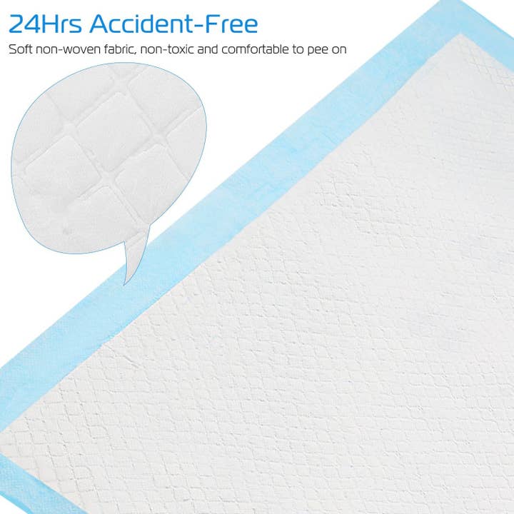 Blue White 50Pcs/Set Dog Training Pads Puppy Pee Pads Cat Wee Mats Potty-Train 24x18In M for wholesale on Faire4