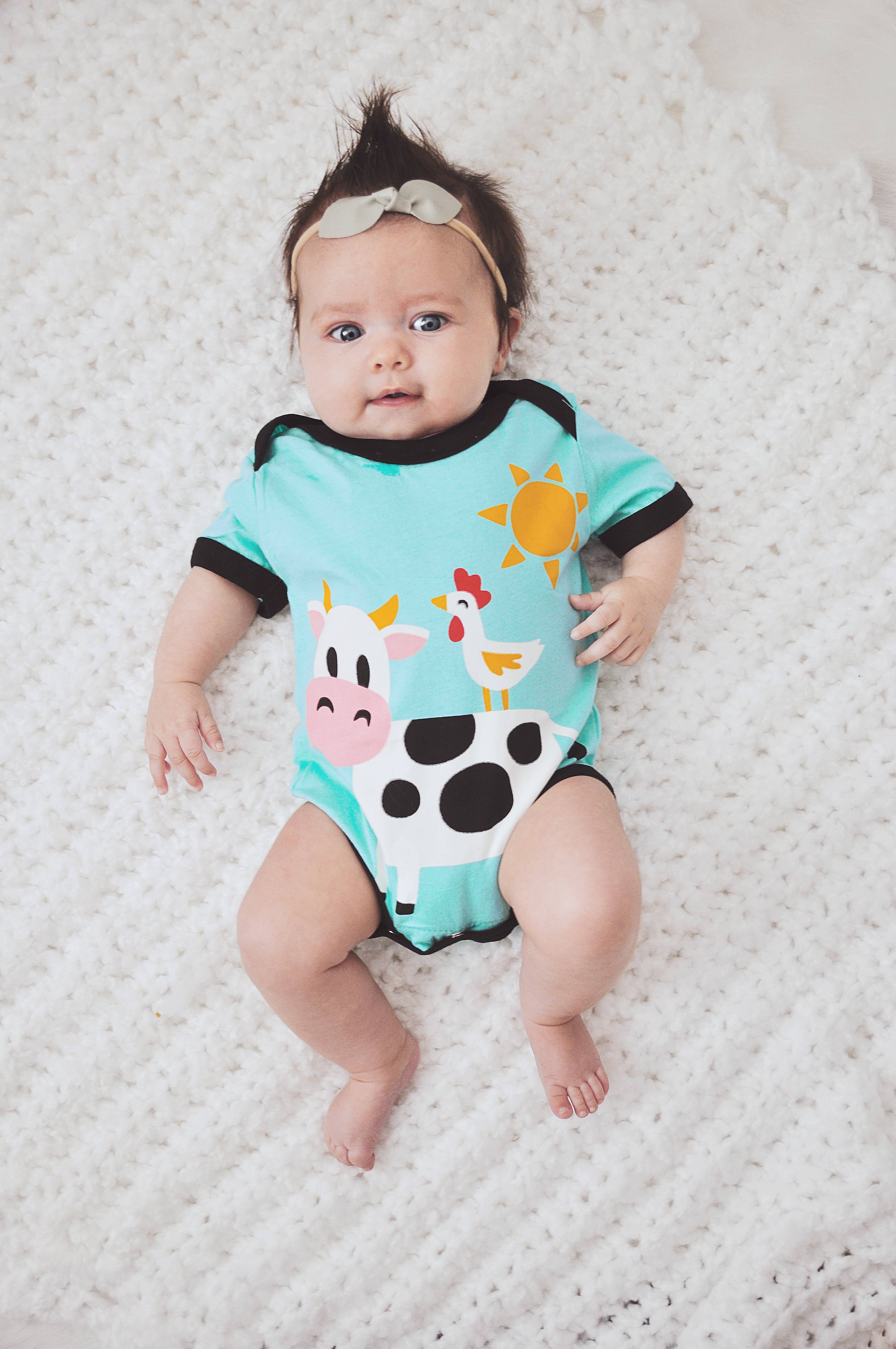 Doodle Pants – wholesale Bodysuit (non-footed) – Baby – Cow Bodysuit - Western Toddler and Baby Clothing4