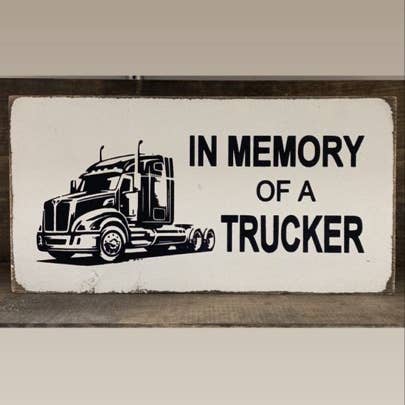 À LA MÉMOIRE D'UN CAMIONNEUR pour la vente par Dudley's Cottage & Gifts
