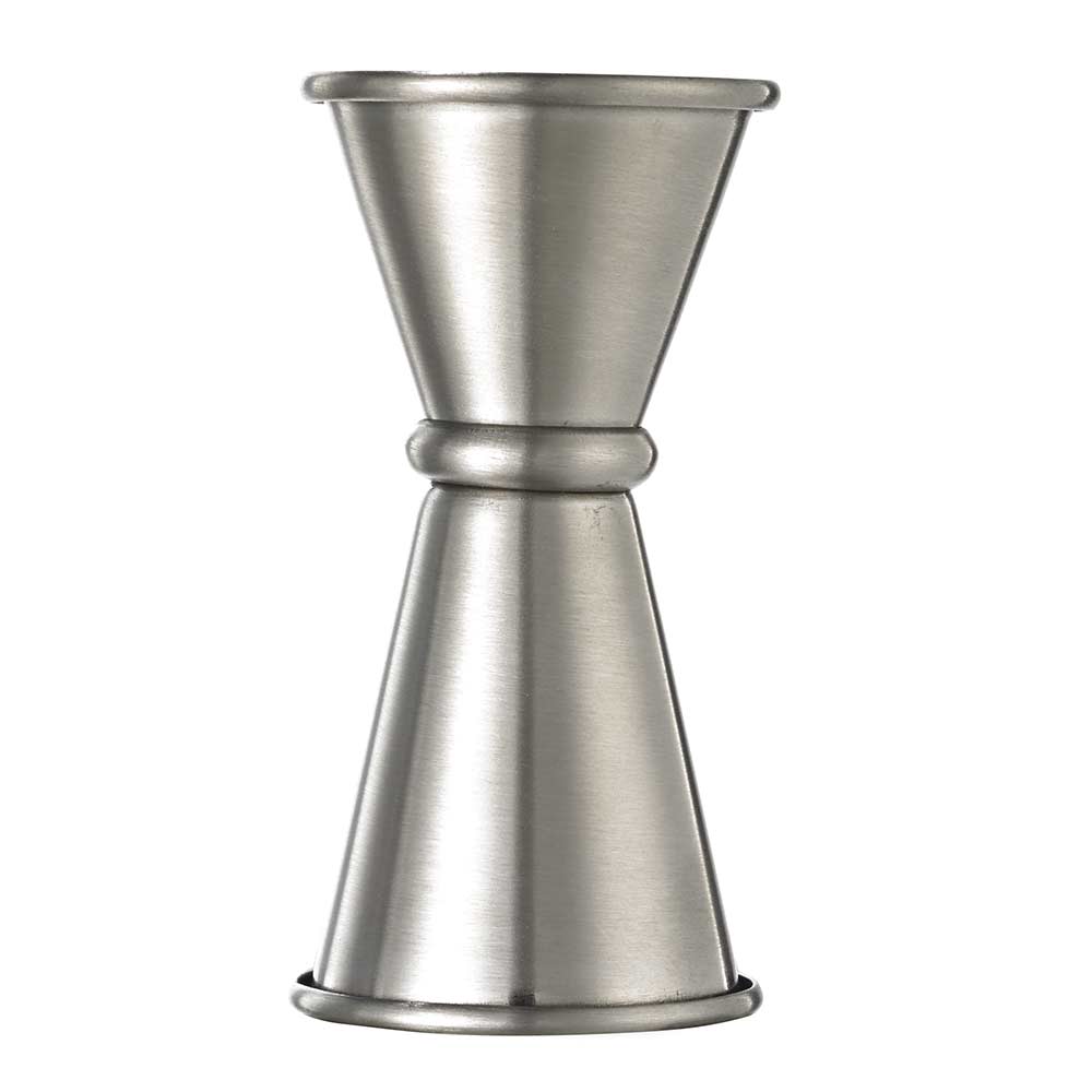 Barfly Mixology Gear & Mercer Culinary - Vente Doseur à cocktail - Jigger de style japonais Barfly, 1/2 oz x 3/4 oz, acier inoxydable1