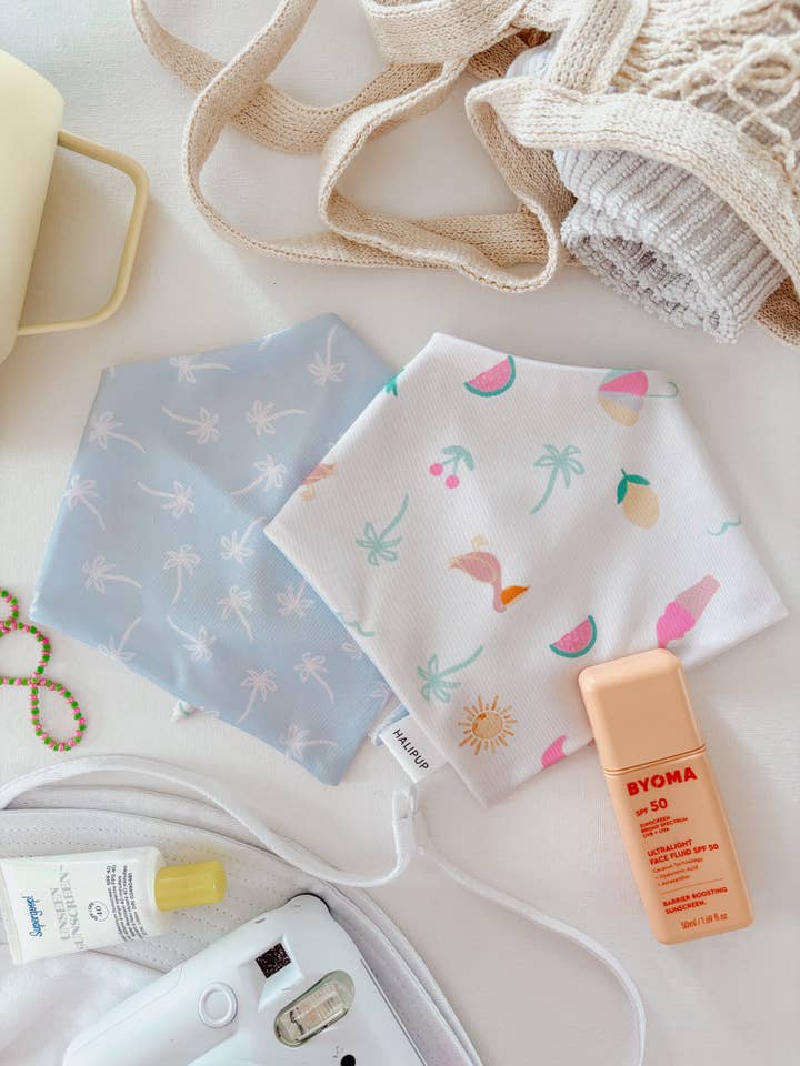 Cheeky Summer Reversible dog Bandana for wholesale by Halipup