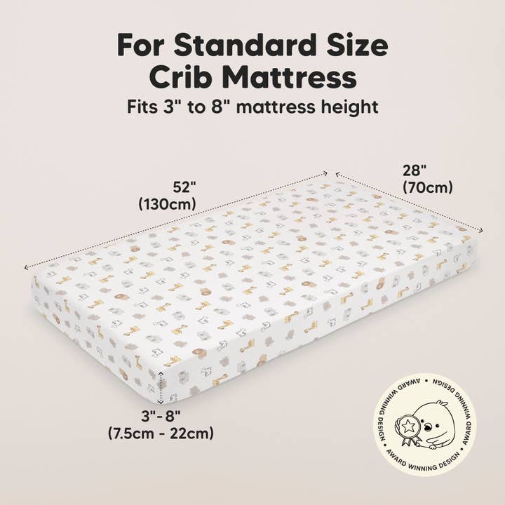 KeaSafari KeaBabies 2-Pack Isla Fitted Crib Sheet for wholesale on Faire