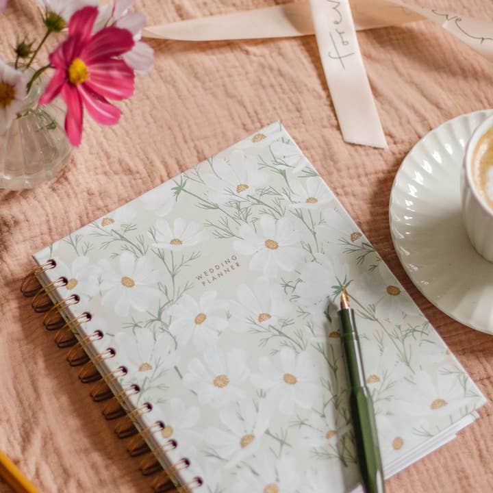 Floral Pattern Ring-Bound Wedding Planner - Preorder for wholesale by Annie Dornan Smith