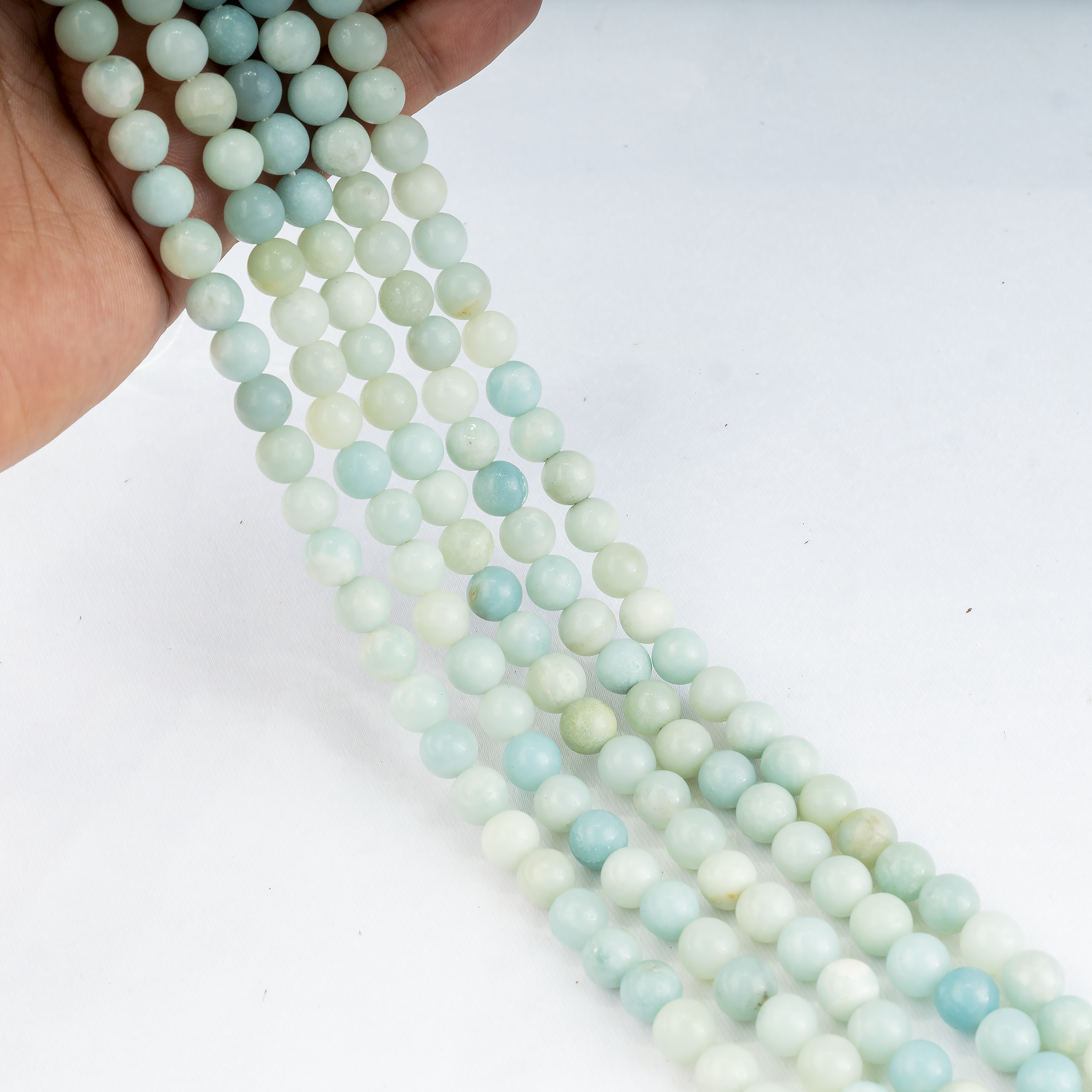 Soothing Crystals Beads - Wholesale Beads - Crystal Round Beads | Amazonite | Gemstone Healing Beads10