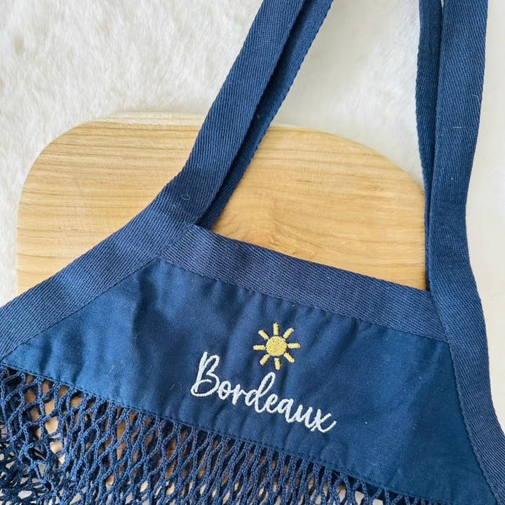 Sac filet, personnalisé pour la vente par L'atelier d'Emilie