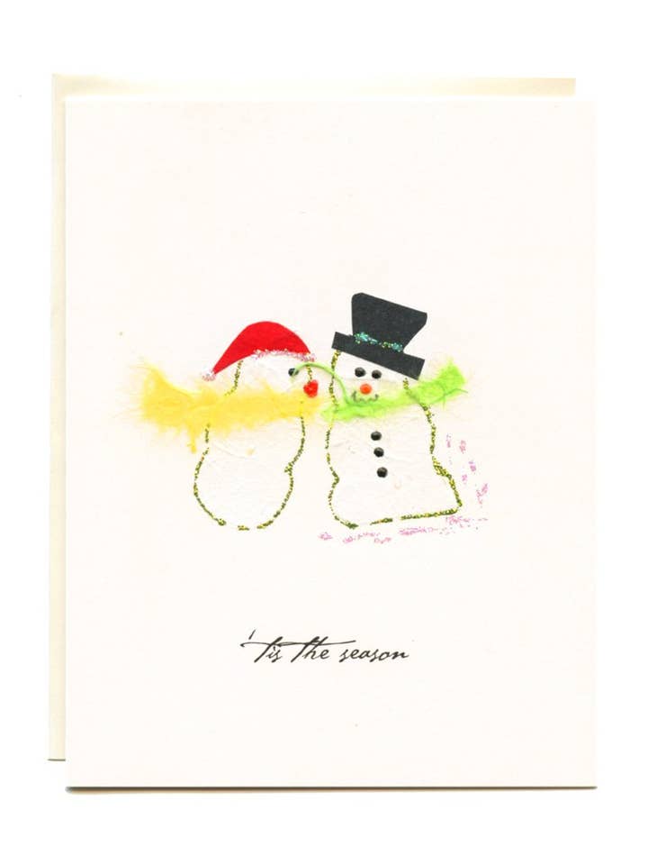 "Tis the Season" Snow People for wholesale by FLAUNT HANDMADE CORRESPONDENCES