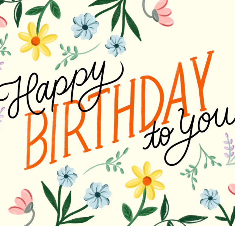 Paige & Willow – wholesale Födelsedagskort – Blommig födelsedag - gratulationskort2