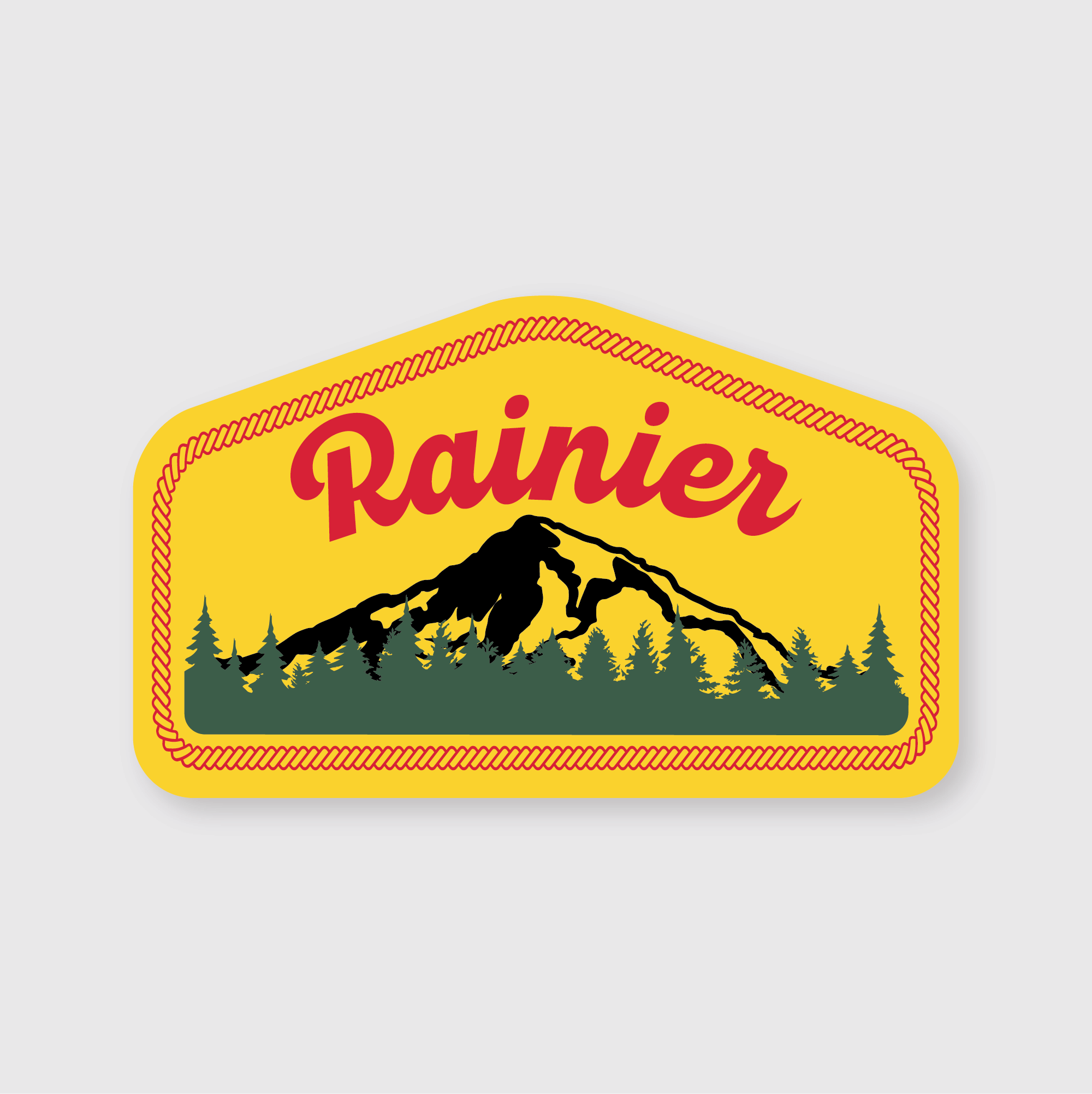 Pike Street Press - Wholesale Sticker - Rainier Patch Sticker0