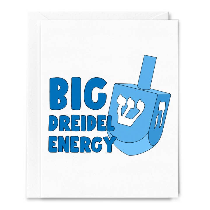 Sammy Gorin LLC - Wholesale Hanukkah Card - Big Dreidel Energy Hanukkah Card