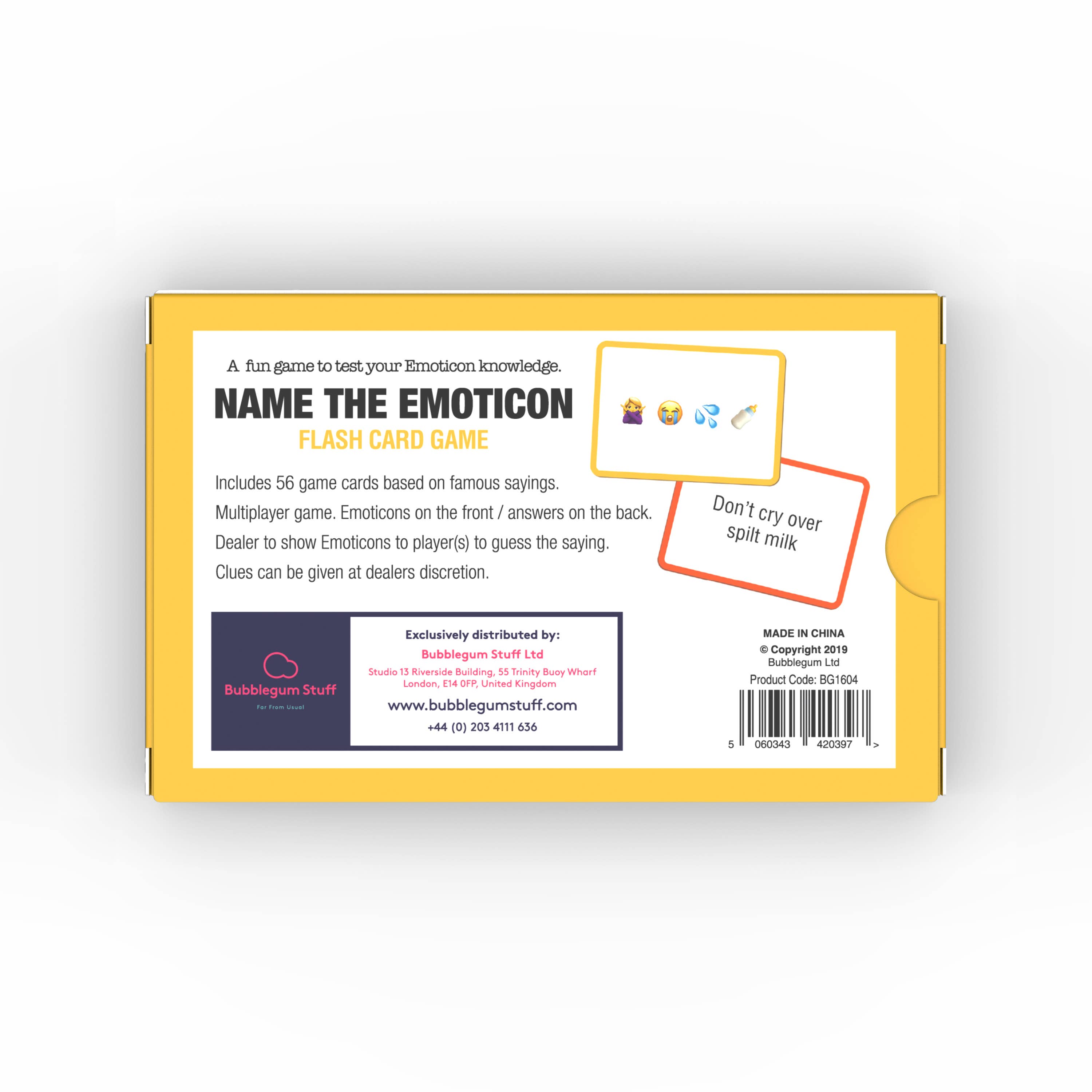Bubblegum Stuff US - Wholesale Card Game - Name the Emoticon Original Card Game | Flashcard Trivia5