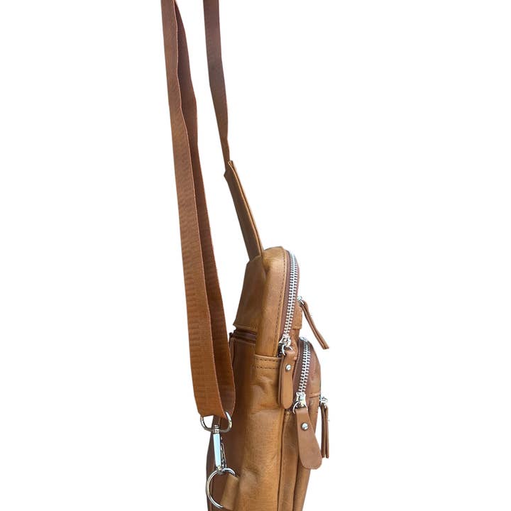 Roma Leathers, Inc. - Wholesale Backpack - Women's - W004 cowhide leather sling bag backpack7