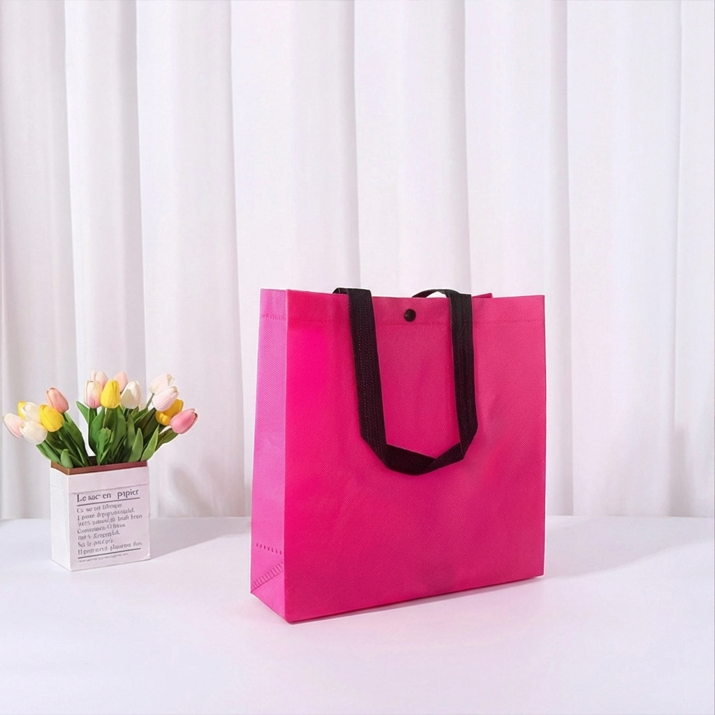 ByHome - Vente Pochette cadeau - 50 pièces, 4 tailles Sac non tissé bouton fruit du dragon rose rouge3